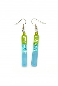 Long Glass Stick Earrings